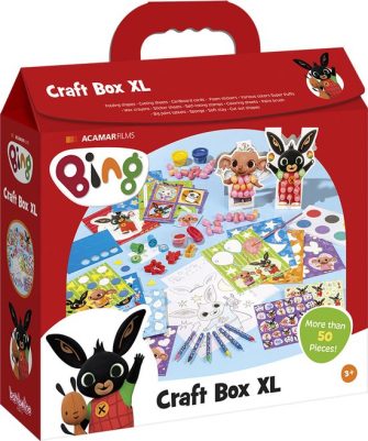 Bing XL Knutselkoffer, knutselpakket junior creatief speelgoed voor jongens en meisjes knutselen...