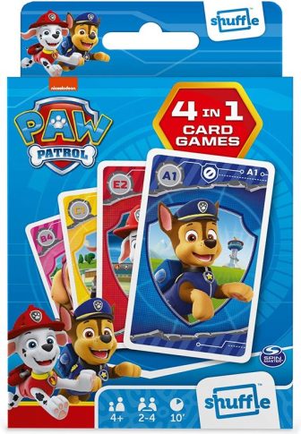 Paw Patrol - 4 in 1 - Speelkaarten - Kwartet - Memo...